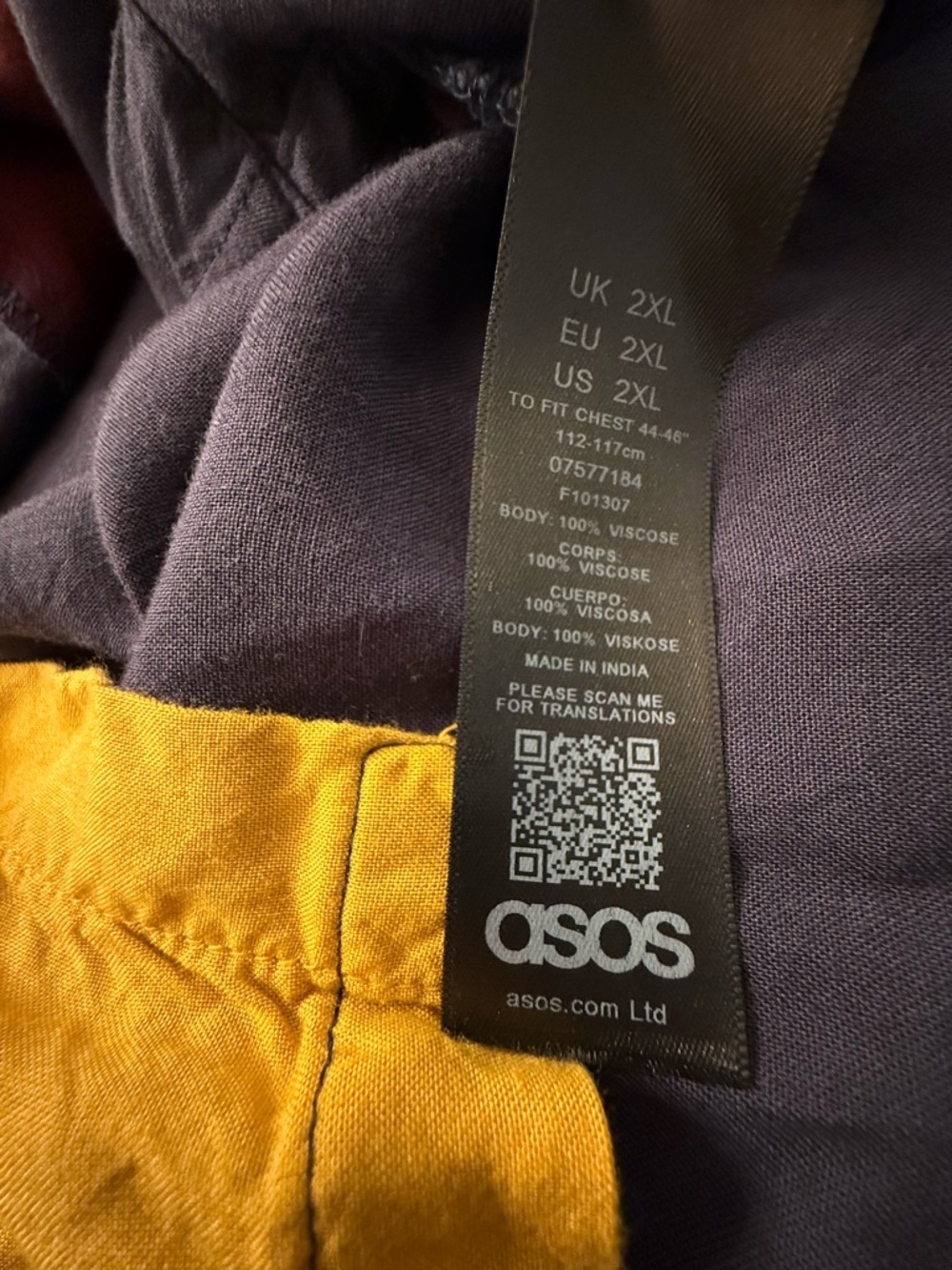 ASOS Dark Navy Collared Button Shirt - Picture 4 of 7